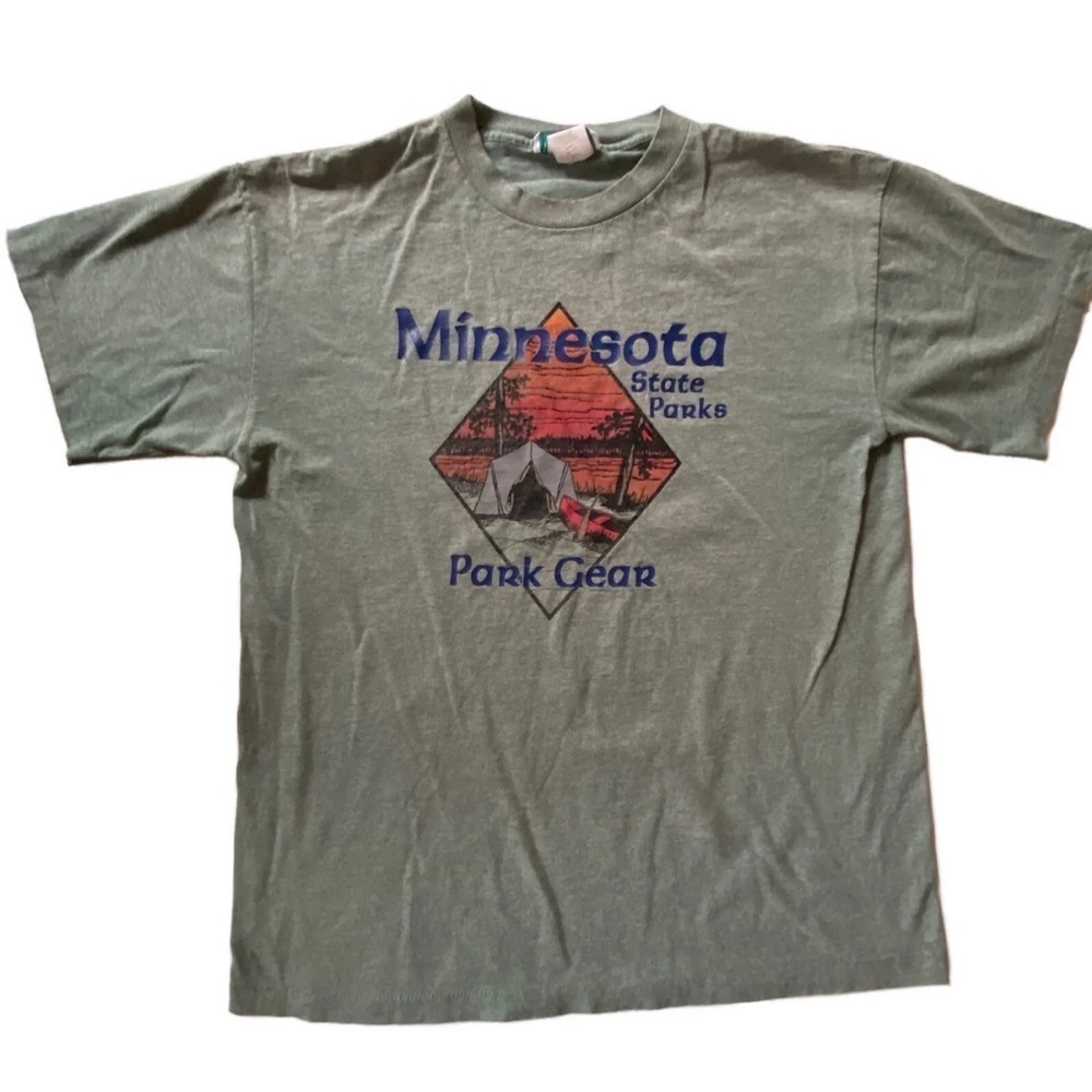 Vintage Winona USA Minnesota State Parks Park Gear Single Stitch Tee